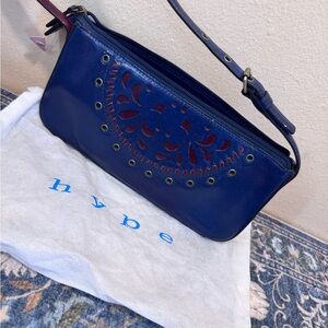 Hype Navy and Burgundy Shoulder Bag